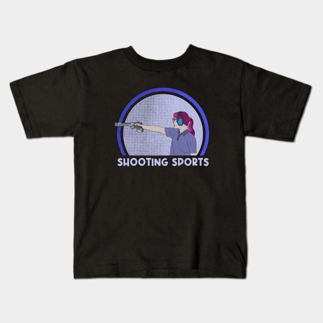 Shooting Sports Kids T-Shirt by DiegoCarvalho